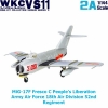 โมเดลเครื่องบินจำลอง ยี่ห้อเอฟทอย ขนาด 1/144 ชุด F-toys Wing Kit Collection VS11 #2-A MiG-17F Fresco C People's Liberation Army Air Force 18th Air Division 52nd Regiment