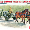โมเดลฟิกเกอร์ทหารและม้าลากเกวียน MiniArt ขนาด 1/35 MI35057 HORSES DRAWN FIELD KITCHEN KP-42