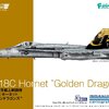 โมเดลเครื่องบิน Platz Hobby 1/144 FC-14 F/A-18C Hornet Golden Dragons