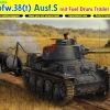 โมเดลรถถัง Dragon Models 1/35 DGM6435 PZ.38(t) AUSF.S w/Durm Trailer