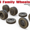โมเดลฟิกเกอร์ MiniArt ขนาด 1/35 MI35201 ZIS-6 Family Wheels Set