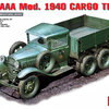 โมเดลรถบรรทุก MiniArt ขนาด 1/35 MI35136 GAZ-AAA MOD.1940 CARGO TRUCK