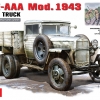 โมเดลรถบรรทุกทหาร MiniArt ขนาด 1/35 MI35133 Gaz-AAA Mod. 1943. Cargo Truck
