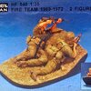 โมเดลฟิกเกอร์ทหารพร้อมฐาน AFV ขนาด 1/35 HF540 FIRE TEAM 1969-1972 2 FIGURES W/B