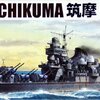 โมเดลเรือ Aoshima 1/700 Water Line Series No.332 Japanese Heavy Cruiser Chikuma