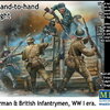 โมเดลฟิกเกอร์ Master Box ขนาด 1/35 MB35116 Hand-To-Hand Fight, German & British Infantrymen, WW I era