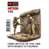 โมเดลฟิกเกอร์ทหารพร้อมฐาน AFV ขนาด 1/35 HF508 US.MARINES BATTLE OF HUE 1968 (1)