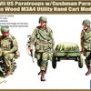 โมเดลฟิกเกอร์ทหาร ขนาด 1/35 Gecko Model 35GM0041 M53 SCOOTER CUSHMAN W/JOHN WOOD M3A4 UTILITY HAND CART MOD.1943 & US PARATROOPS