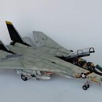 ผลงานบริการประกอบทำสีโมเดลเครื่องบิน ขนาด 1/48 ยี่ห้อ Tamiya TA61114 GRUMMAN F-14A TOMCAT