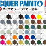 ตารางชาร์ตของสีทามิย่าสูตรแล็คเกอร์ Tamiya Lacquer Painto