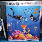 Backdrop แบ็คดรอปออกบูท พร้อมกระเป๋าลาก