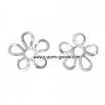 ฝาครอบลูกปัด ดอกไม้ 9มม. สีเงิน (สำหรับลูกปัด 6 มม.)