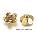 ฝาครอบลูกปัด 9มม. สีทองโบราณ