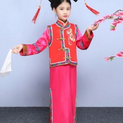 ชุดองค์หญิงน้อยราชวงศ์ชิง 女童古装清朝宫廷公主服装 Qing Dynasty Little Princess Court Costume