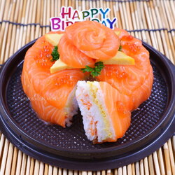 เค้กแซลมอน M (1/2 ปอนด์)