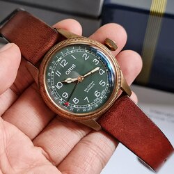 นาฬิกา Oris Big Crown Pointer Date 80th Anniversary 40mm สายหนัง มือสอง ของแท้