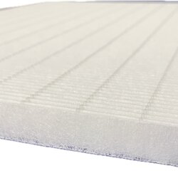 AFS0035 ไส้กรองอากาศ ไส้กรองเครื่องฟอกอากาศ DIY กรองฝุ่นขนาดเล็ก 2.5 ไมครอน ถึง 0.3 ไมครอน 300 x 300 x 8 มม. กว้าง 30 ซม. ยาว 30 ซม. สูง 0.8 ซม.