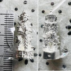 ท้าวเวสสุรรณลอยองค์ (พิมพ์ใหญ่, ชุบกะไหล่เงิน) Thao Wessuwan Statue (Big size, Silver Plated) SKU-01632