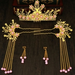 เครื่องประดับผมปิ่นปักผมเด็กผู้หญิงจีนโบราณ (แบบ AB) 古典中式头饰汉服 (AB) Ancient Chinese Girls' Hairpin & Headdress (Type AB)