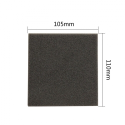 HF0032 ฟองน้ำกรองฝุ่น Spong filter แผ่นฟองน้ำกรองฝุ่น ขนาด10.5 x 11.0 x 0.5 ซม. ไส้กรองเครื่องดูดฝุ่น กรองฝุ่น 10-50 ไมครอน