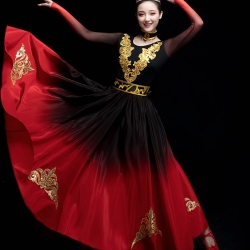 2019 ชุดสตรีจีนเผ่าซินเจียงฟ้อนรำ 2019新款新疆女舞蹈服装 2019 New Chinese Xinjiang Female Dance Costume