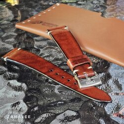 สายนาฬิกาหนังแท้แนวminimalขนาด 20/18mm พร้อม Buckle Orisแท้จากศูนย์