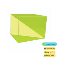 ปริซึมฐานสี่เหลี่ยมผืนผ้าแสดงเส้นทแยงมุม