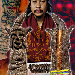 พญางั่งเศรษฐีอุ้มทรัพย์ (องค์ครูนำฤกษ์) Holding Treasure Jar Phaya Ngang. (supreme version) SKU-04023