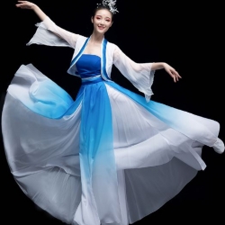 ชุดฟ้อนรำสตรีจีนแบบใหม่ 新款古典舞服女中国风 New Chinese Women Classical Dance Costume