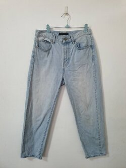 FF06296 กางเกงยีนส์มือสอง ฟอกนิ่ม แบรนด์ uniqlo jeans เอว 28 นิ้ว