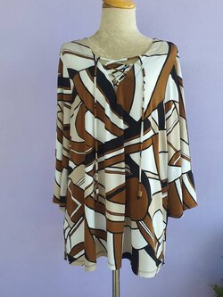 FF03201 เสื้อแฟชั่น มือสอง แบรนด์เนม chico's อก free นิ้ว