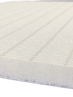 AFS0035 ไส้กรองอากาศ ไส้กรองเครื่องฟอกอากาศ DIY กรองฝุ่นขนาดเล็ก 2.5 ไมครอน ถึง 0.3 ไมครอน 300 x 300 x 8 มม. กว้าง 30 ซม. ยาว 30 ซม. สูง 0.8 ซม.