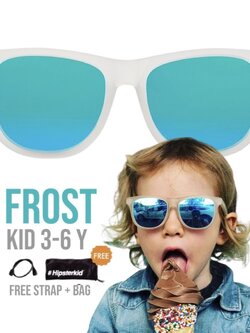 Hipsterkid Frost Sunglasses Age 3-6 แว่นกันแดดเด็กสีFrost (Logo-H)