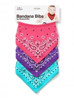BANDANA BIBS (PINK/PURPLE/MINT)