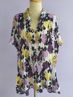 FF03069 เสื้อผ้ามือสอง อัดพลีท สวยๆ อก 46-60 นิ้ว