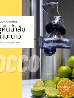 เครื่องคั้นน้ำส้ม เครื่องคั้นน้ำมะนาว ROCCO กำลังไฟ 130 วัต