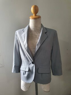 FF06513 เสื้อสูท มือสอง สีเทา อก 33 นิ้ว