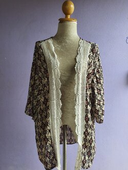 FF03752 เสื้อคลุมมือสอง ชีฟอง แบรนด์ xhilaration อก free