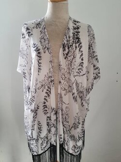 FF05868 เสื้อคลุม ชีฟอง มือสอง อก free