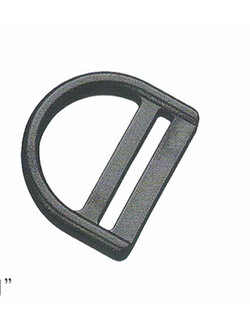 ห่วงตัว D พลาสติก ขนาด 2.5 ซม. (1 นิ้ว) (บรรจุ 5 ตัว-1000 ตัว)