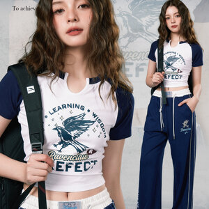 [Pre-Order] Kyouko House x Harry Potter เสื้อยืดPrefectประจำบ้าน ทรงครอป Summer2023