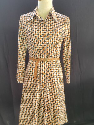 FF02646 เดรสวินเทจ มือสอง อก 34นิ้ว