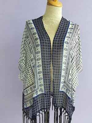 FF03110 เสื้อคลุมชีฟอง มือสอง แบรนด์ DYNAMITE อก free