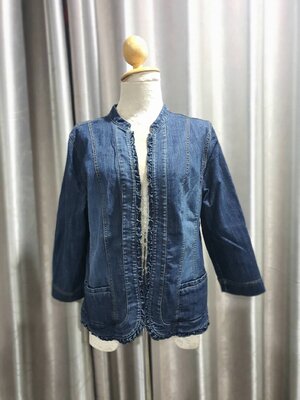 FF02260 เสื้อยีนส์ มือสอง แบรนด์เนม DRESSBARN อก 38 นิ้ว