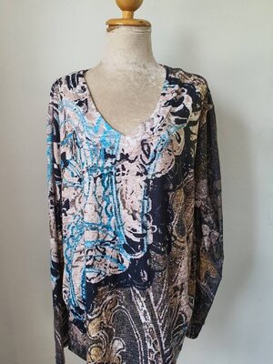 FF04411 เสื้อผ้ามือสอง หลากสีลวดลายสวย อก 55-60 นิ้ว