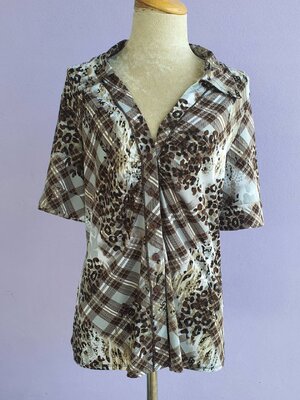 FF03036 เสื้อแฟชั่น มือสอง แบรนด์ STUDIO MODE อก 40-42 นิ้ว