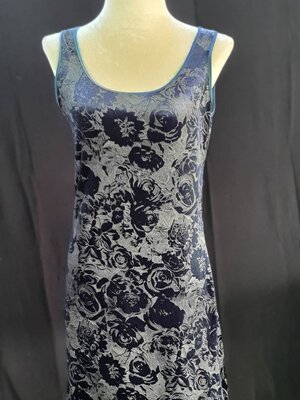 FF02645 เดรสแฟชั่น สีกรม มือสอง อก 32-36 นิ้ว