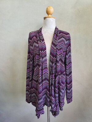 FF04332 เสื้อคลุมมือสอง ลายสวยๆ แบรนด์ KASPER อก free