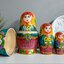 ตุ๊กตาแม่ลูกดกรัสเซีย (Matryoshka) - Premium Dolls "From Russia With Love Colorful 7 Dolls"