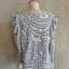 FF04869 เสื้อผ้ามือสอง สีขาวลาย แบรนด์ ANN TAYLOR LOFT อก 40-45 นิ้ว